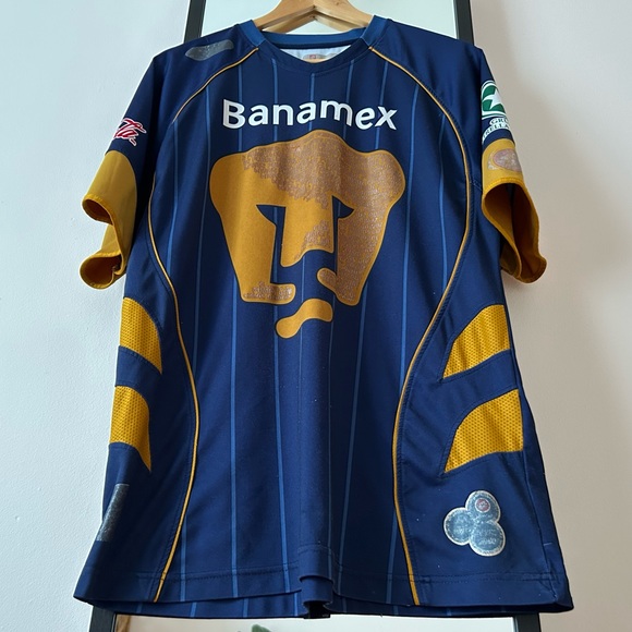 Vintage 2007 UNAM Pumas ⚽️ 🇲🇽 Lotto Soccer Jersey Liga MX Mexico Football - Picture 7 of 16